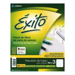 Repuesto Nro3 x96 hojas Éxito - margen Reforzado