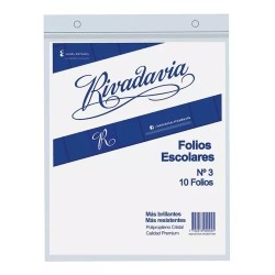 Folios Nro 3 Rivadavia x10 - transparente