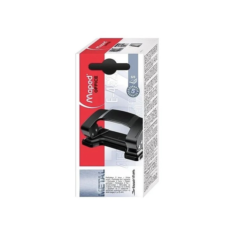 Perforadora De Papel Maped Essentials Metalica 6/8 Hojas