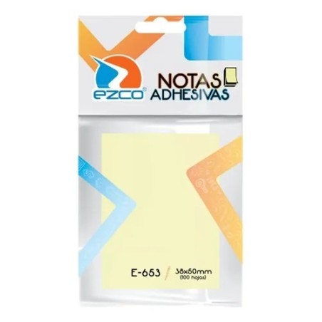 Notitas autoahesivas Ezco - 38x50 Mm  x 100 Hojas