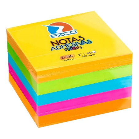 Notas autoadhesivas Ezco 75mm x 75mm x300