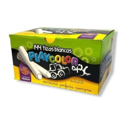 Tizas Playcolor blancas x144