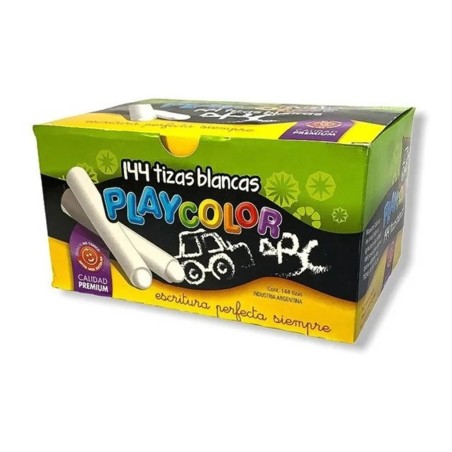 Tizas Playcolor blancas x144