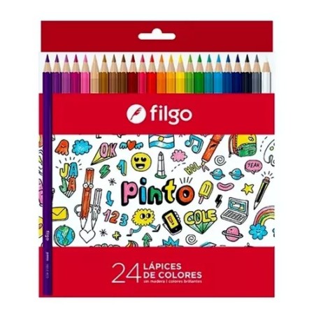 Lápices de colores Filgo Pinto x 24u