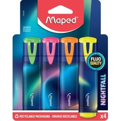 Resaltador Maped Nightfall x 4u