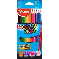Lápices de colores Maped Colorpeps Pinturitas x12