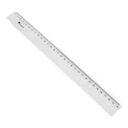 Regla Pizzini x30cm transparente
