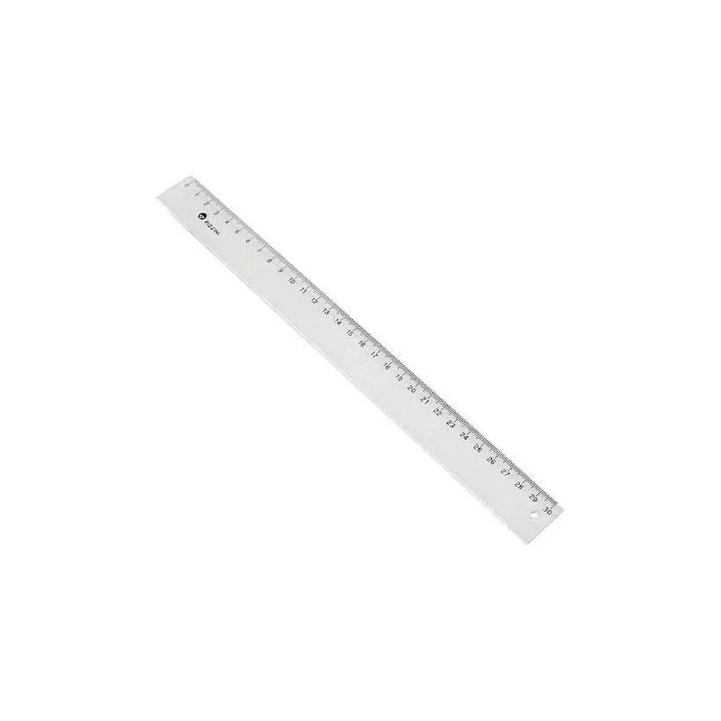 Regla Pizzini x30cm transparente