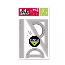 Set geometría Pizzini Fumé x3u