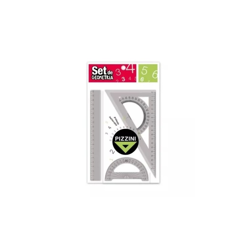 Set geometría Pizzini Fumé x3u