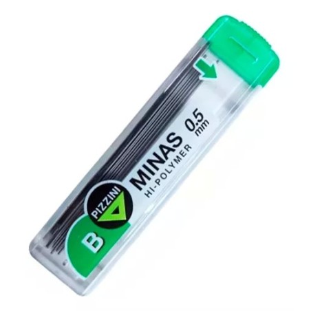 Minas Pizzini B 0,5mm para Portamina x12u