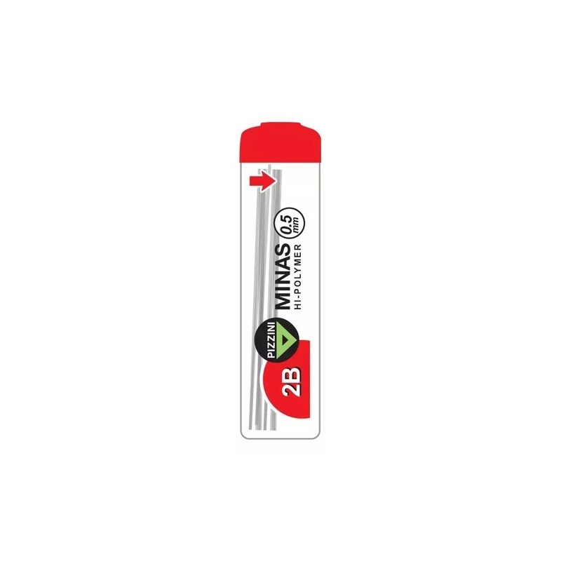 Minas Pizzini 2B 0,5mm para Portamina x12u