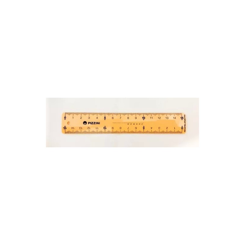 Regla Pizzini x15cm color pastel