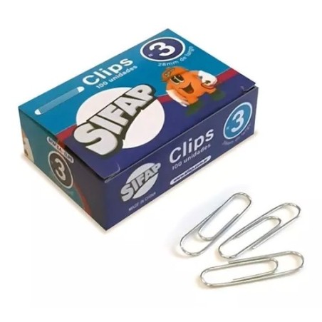 Clips Sifap Nro 3 x100 unidades