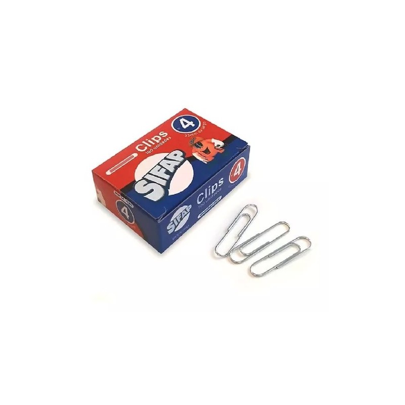 Clips Sifap Nro 4 metal x100 unidades