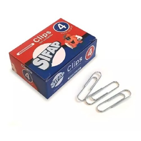 Clips Sifap Nro 4 metal x100 unidades
