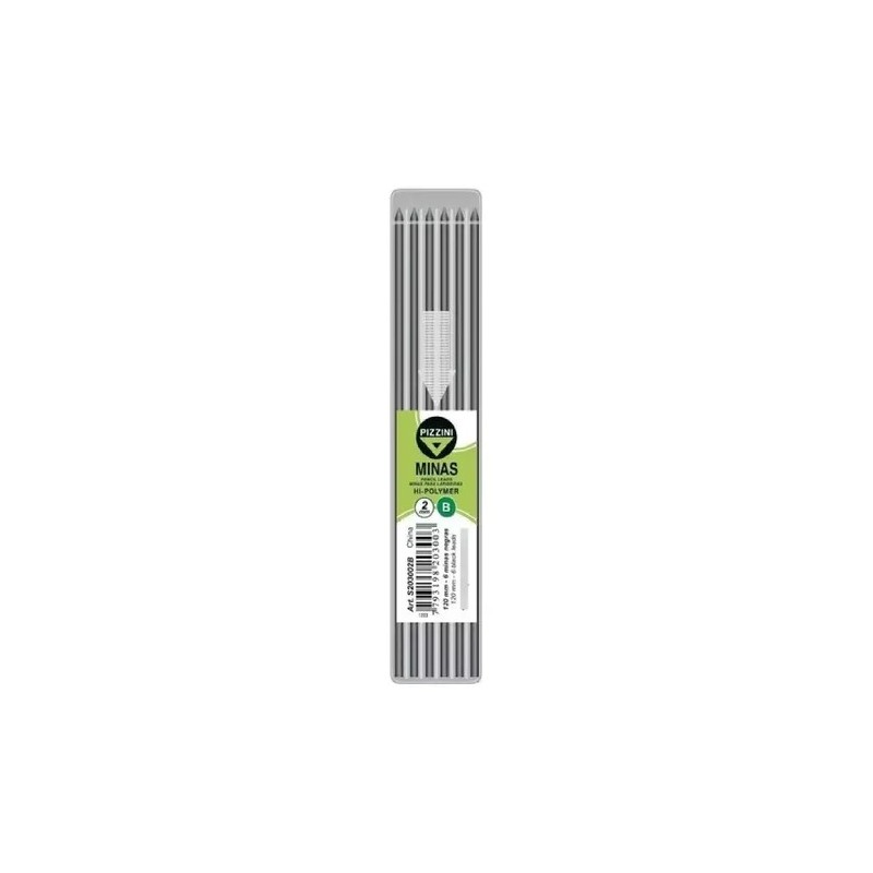 Minas Pizzini B - 2mm - para Portamina - Compás