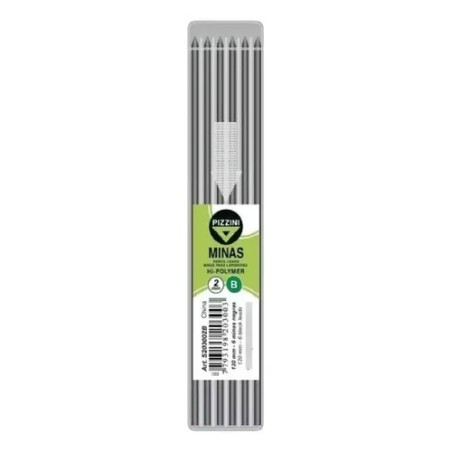 Minas Pizzini B - 2mm - para Portamina - Compás
