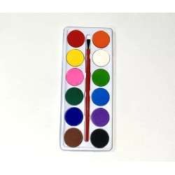 Acuarelas Cbx Pastillas X 12 Colores + pincel