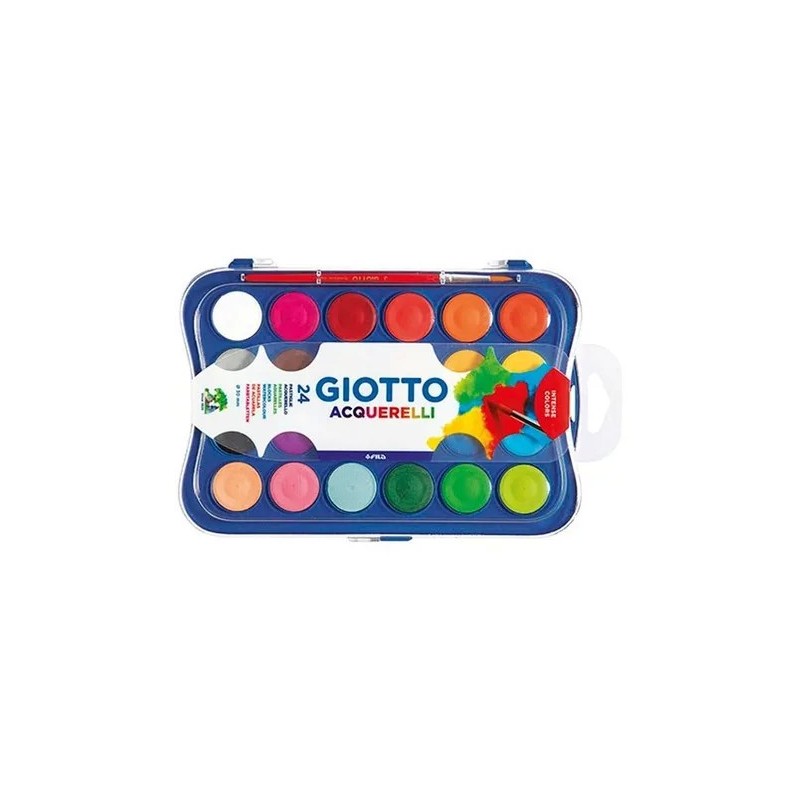 Acuarela Giotto estuche x24 colores + pincel