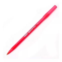 Lapicera Bolígrafo Bic Round Stick Rojo