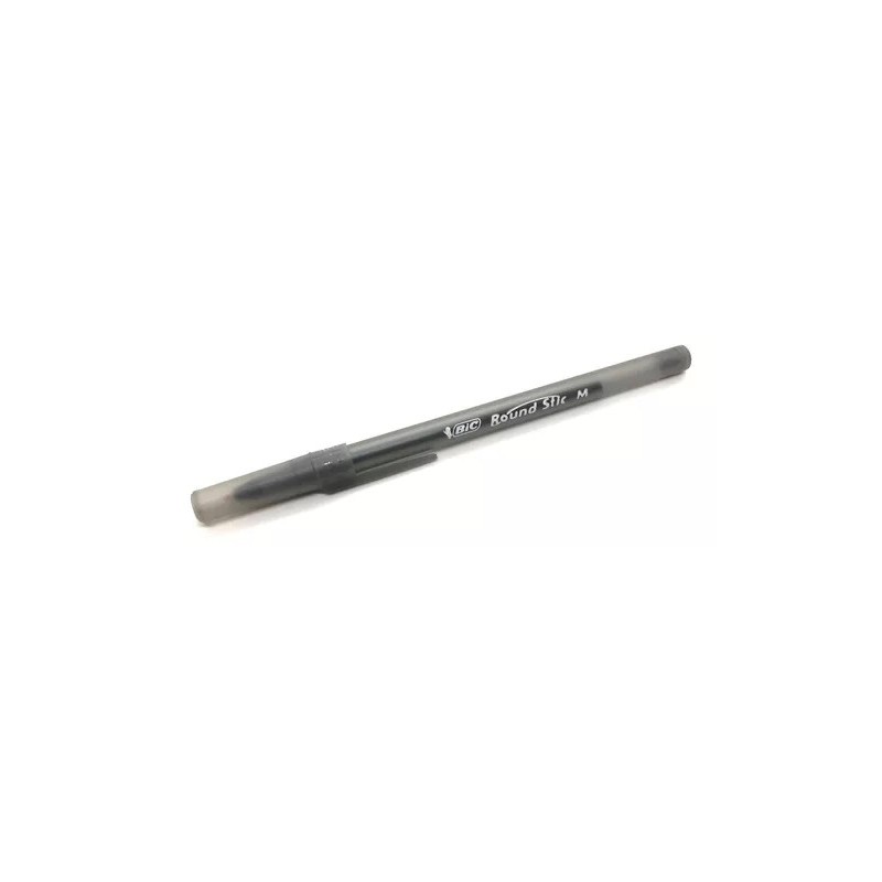 Lapicera Bolígrafo Bic Round Stick Negro