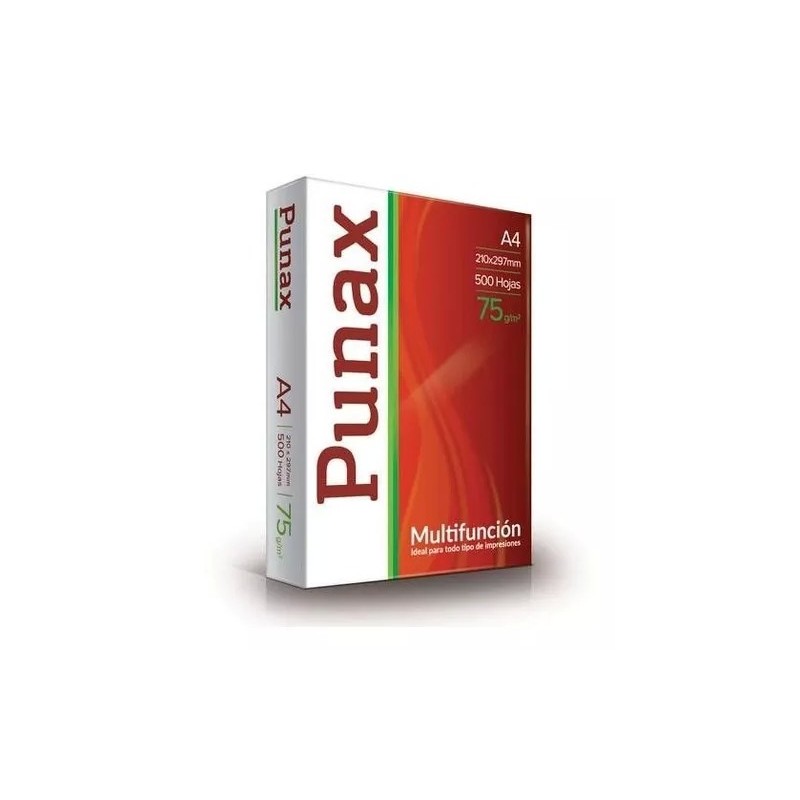 Resma A4 Punax 75grs. x500 hojas
