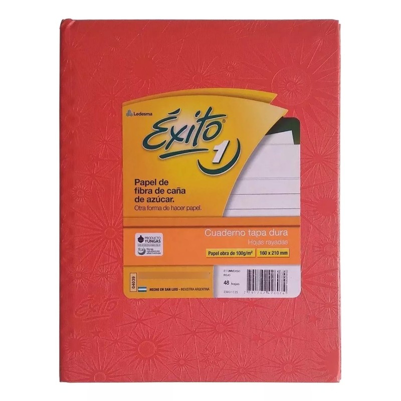 Cuaderno cuadriculado Éxito E1 Tapa Dura - x48 hojas