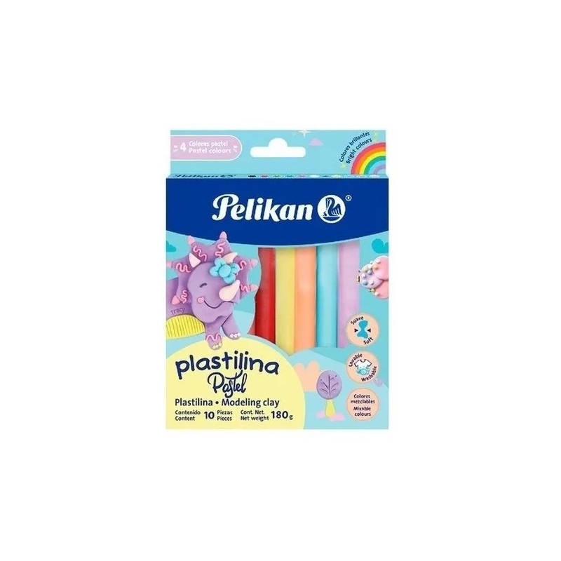 Plastilina Pelikan Pastel x10