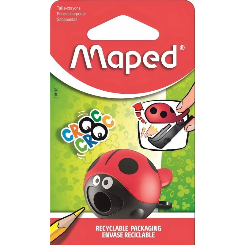 Sacapuntas Maped Mariquita Croc Croc - blister