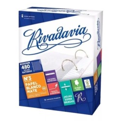 Repuesto Nro3 x480 hojas Rivadavia