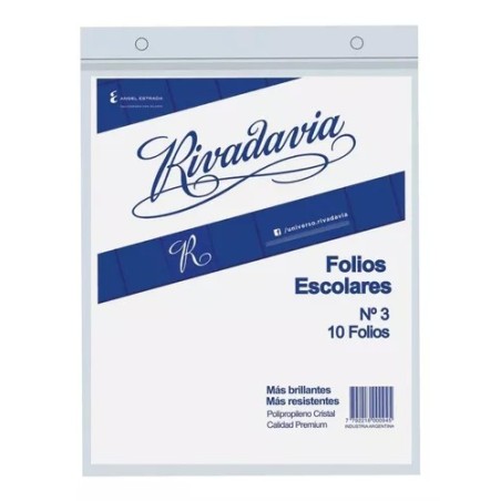 Folios Nro 3 Rivadavia x10 - transparente