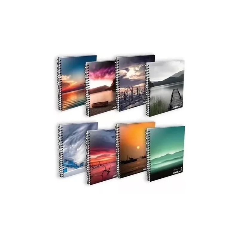 Cuaderno A4 América Terra cuadriculado x80 hojas