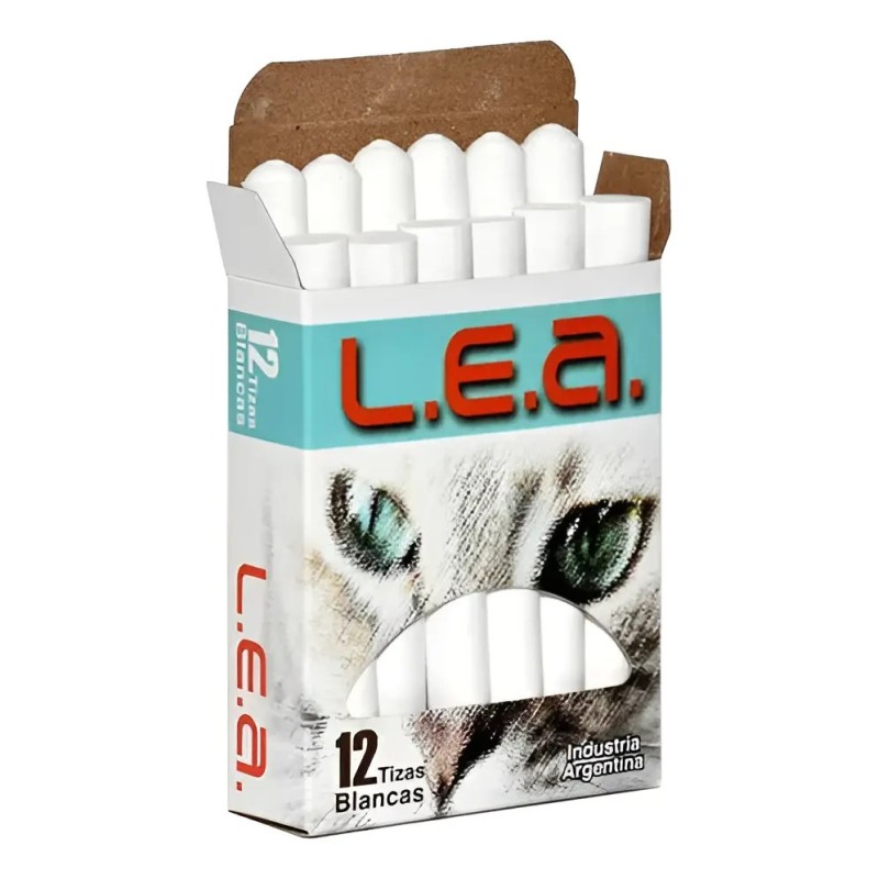 Tiza LEA blanca x 12
