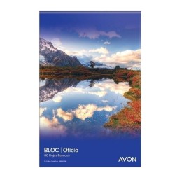Block Avon Oficio 2 Perf 80H Rayado