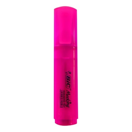 Resaltador Bic Marking chato fucsia