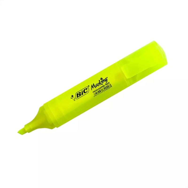Resaltador Bic Marking chato amarillo