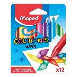 Crayones Maped Peps Wax x12 colores