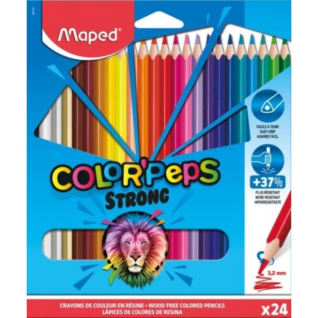 Lápices de colores Maped Colorpeps Strong x24