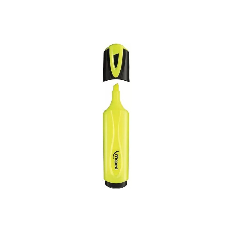 Resaltador flúo Maped chato amarillo