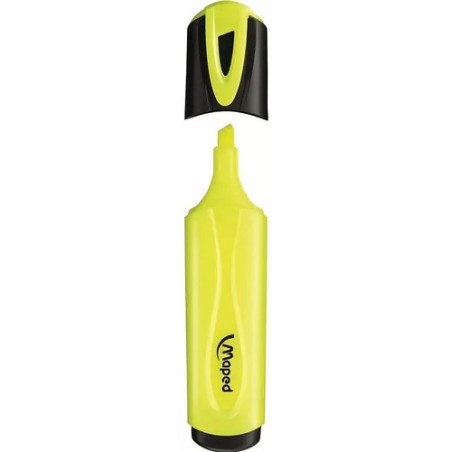 Resaltador flúo Maped chato amarillo