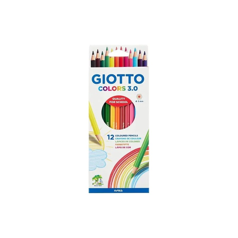 Lápices de colores Giotto Colors 3.0 x 12u