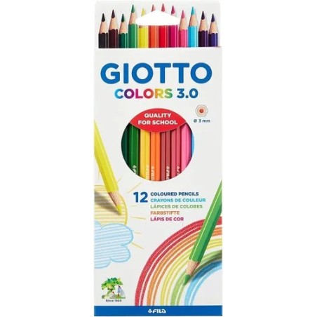 Lápices de colores Giotto Colors 3.0 x 12u