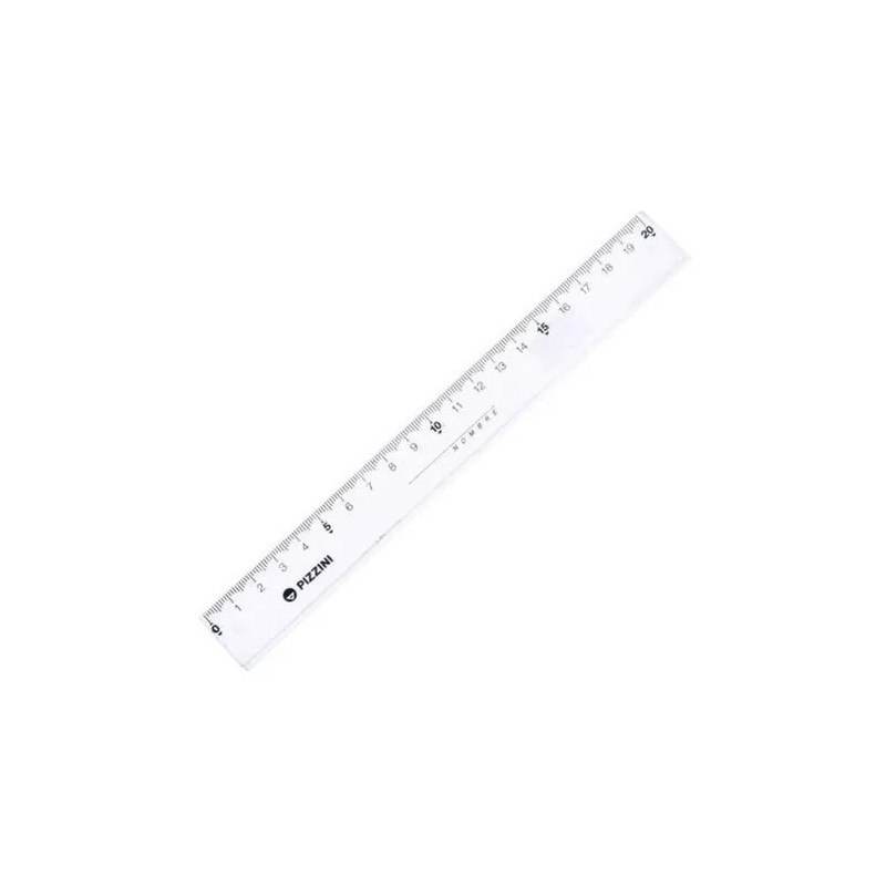 Regla Pizzini x20cm transparente