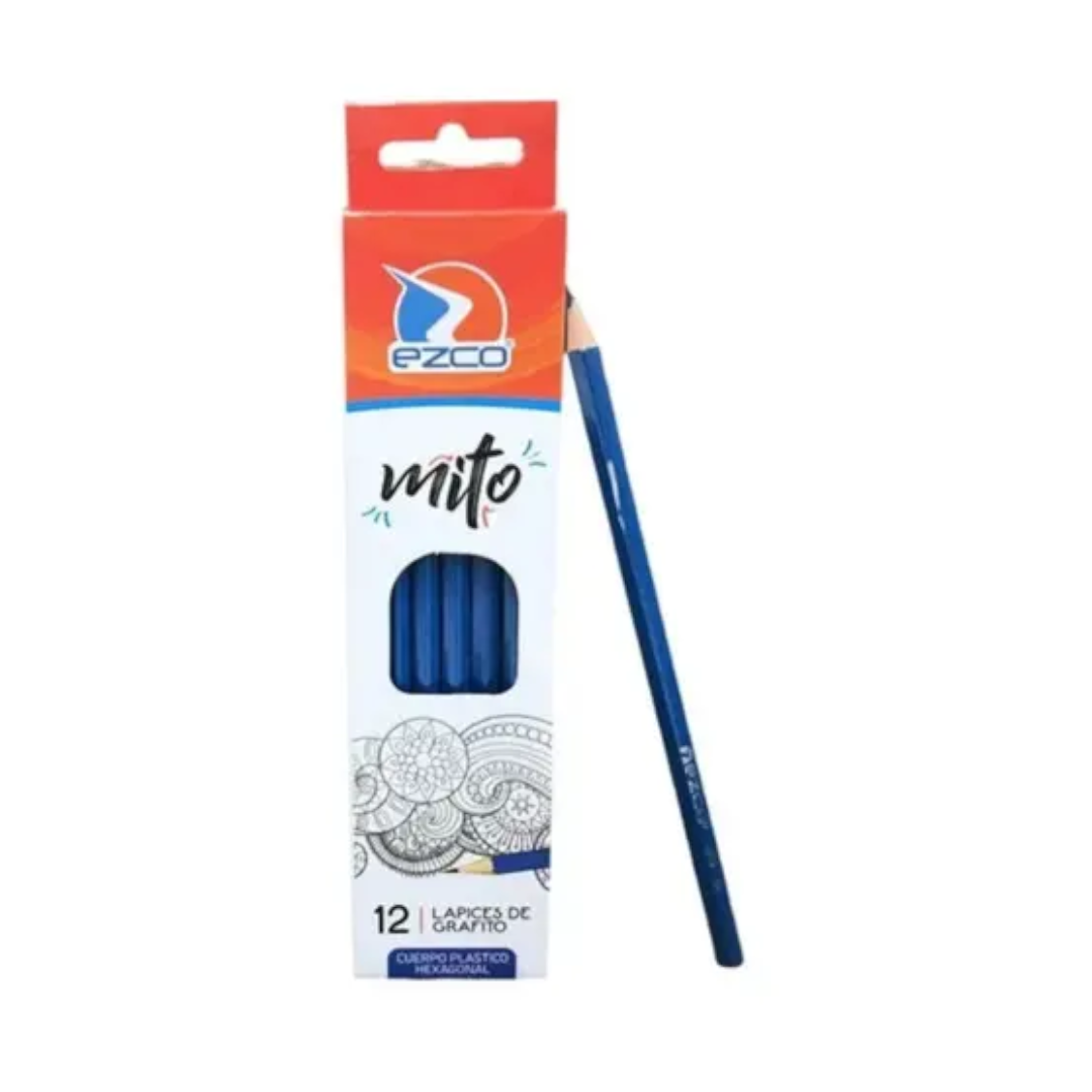 Lápiz Negro Ezco Mito N 2 Hb - Caja x12