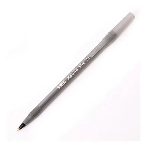 Lapicera Bolígrafo Bic Round Stick Negro