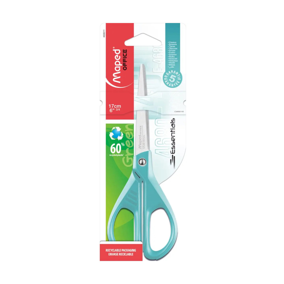 Tijera Maped Essencial Green 17cm