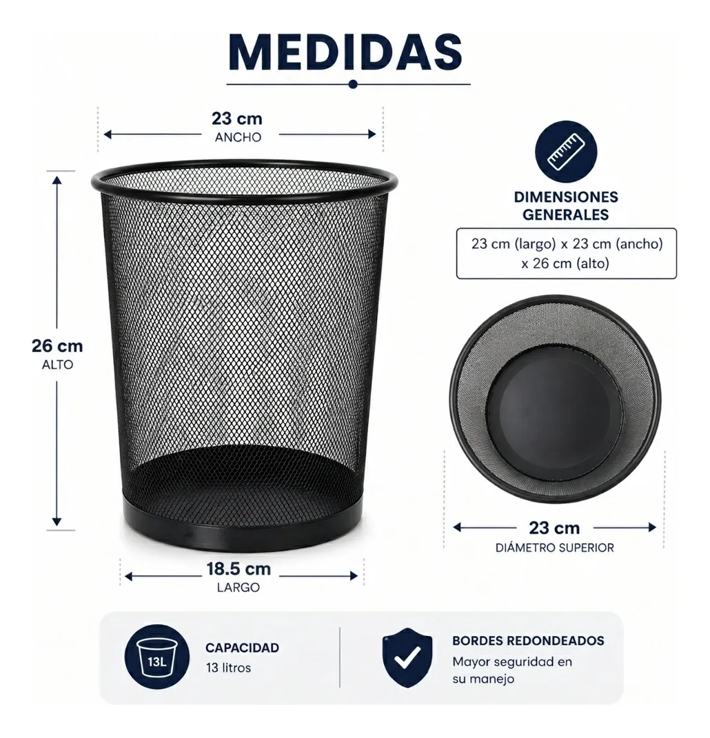 Cesto de basura para oficina