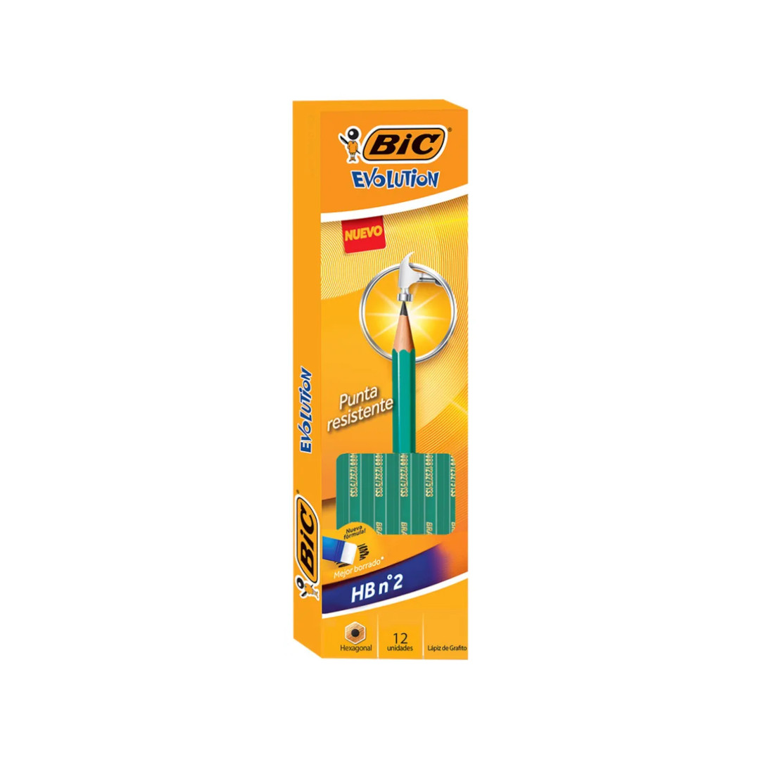 Lápiz Grafito BIC Hb Evolution X12 u