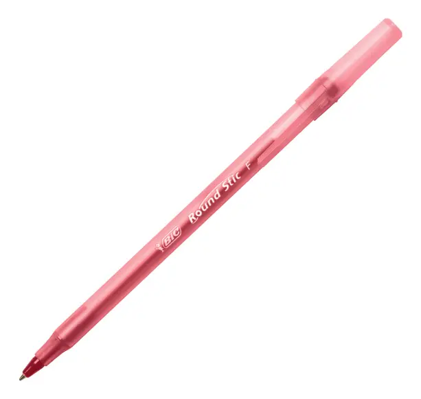 Lapicera Bolígrafo Bic Round Stick Rojo